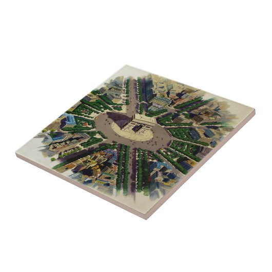 Arc de Triomphe Parijs Tegeltje (Zijkant)