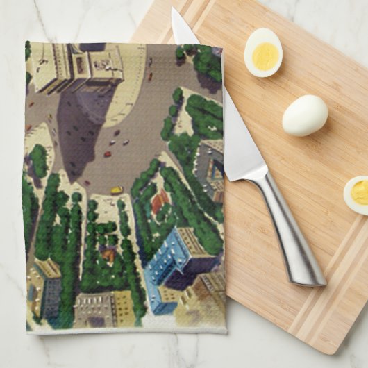  Arc de Triomphe Parijs Theedoek (Quarter Fold)