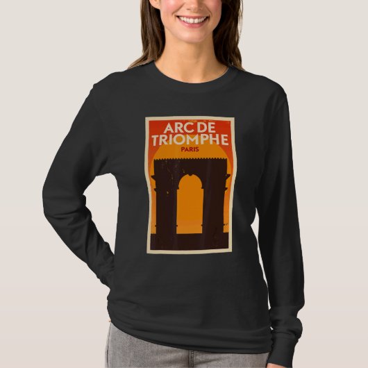 Arc de Triomphe Parijs Toerist T-shirt (Voorkant)