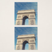 Arc de Triomphe Parijs Vierkante Visitekaartjes (Voorkant /achterkant)