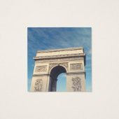Arc de Triomphe Parijs Vierkante Visitekaartjes (Achterkant)
