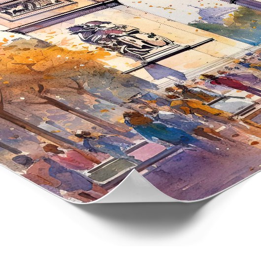 Arc de Triomphe Paris Art Poster (Hoek)