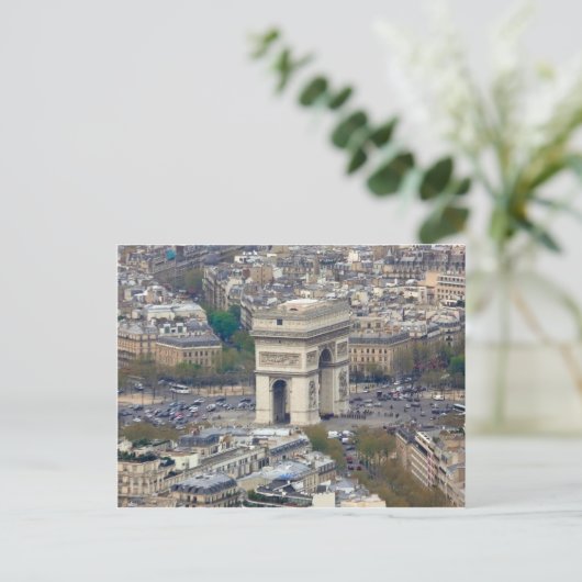 Arc de Triomphe Paris Frankrijk Briefkaart (Staand voorkant)