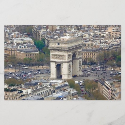 Arc de Triomphe Paris Frankrijk Briefpapier (Voorkant)