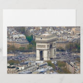 Arc de Triomphe Paris Frankrijk Briefpapier (Voorkant / Achterkant)