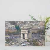 Arc de Triomphe Paris Frankrijk Briefpapier (Staand voorkant)