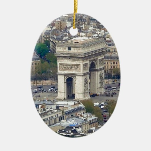 Arc de Triomphe Paris Frankrijk Keramisch Ornament (Voorkant)