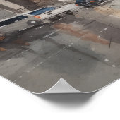 Arc de Triomphe Paris Frankrijk Kunstdruk Poster (Hoek)