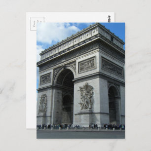 Arc de Triomphe Paris Frankrijk Monument Architect Briefkaart
