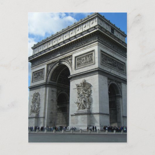 Arc de Triomphe Paris Frankrijk Monument Architect Briefkaart (Voorkant)