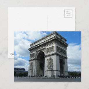 Arc de Triomphe Paris Frankrijk Monument Architect Briefkaart