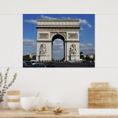 Arc de Triomphe Paris Frankrijk Poster (Keuken)