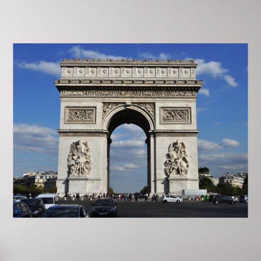 Arc de Triomphe Paris Frankrijk Poster (Voorkant)