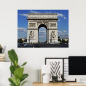 Arc de Triomphe Paris Frankrijk Poster (Thuiskantoor)