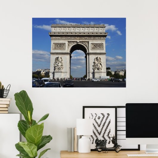 Arc de Triomphe Paris Frankrijk Poster (Thuiskantoor)