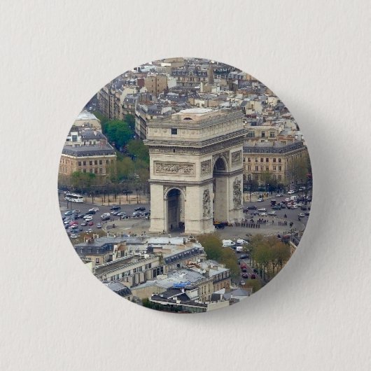 Arc de Triomphe Paris Frankrijk Ronde Button 5,7 Cm (Voorkant)