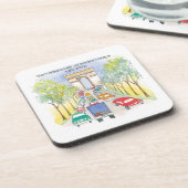 Arc De Triomphe Paris wonderkunst Bier Onderzetter (Linkerzijde)