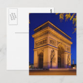 Arc de Triomphe Place de LEtoile Star Square Briefkaart (Voorkant / Achterkant)