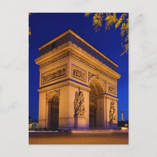 Arc de Triomphe Place de LEtoile Star Square Briefkaart (Voorkant)