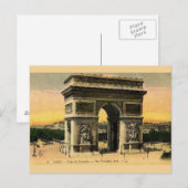 Arc De Triomphe Post Card Briefkaart (Voorkant / Achterkant)