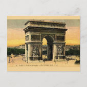 Arc De Triomphe Post Card Briefkaart (Voorkant)