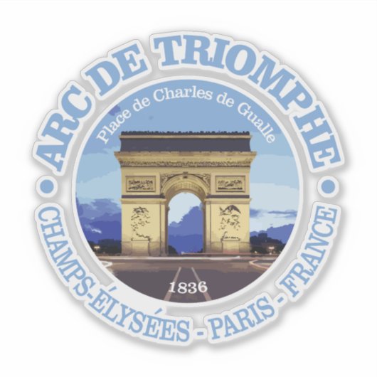 Arc de Triomphe (RD) Sticker (Voorkant)