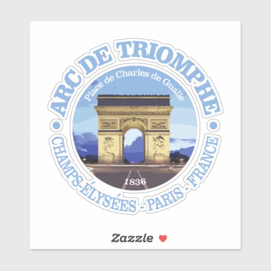 Arc de Triomphe (RD) Sticker (Vel)