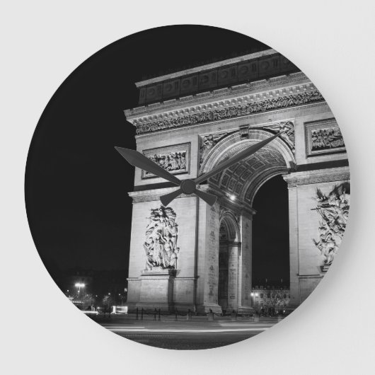 Arc de Triomphe 's nachts in Parijs Grote Klok (Voorkant)