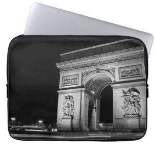 Arc de Triomphe 's nachts in Parijs Laptop Sleeve