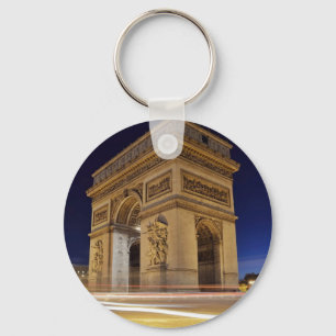 Arc De Triomphe 's nachts Sleutelhanger