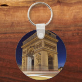 Arc De Triomphe 's nachts Sleutelhanger (Voorkant)
