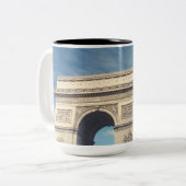 Arc de triomphe tweekleurige koffiemok (Voorkant links)