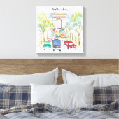 Arc de Triomphe Whimsical Waterverf Painting Canvas Afdruk (Insitu (Slaapkamer))
