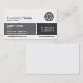 Arc Divided Band - Grijze hoeden Visitekaartje (Voorkant / Achterkant)