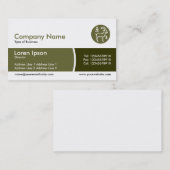 Arc Divided Band - Shades of Khaki Visitekaartje (Voorkant / Achterkant)