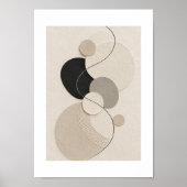 Arc Harmony | Minimal Abstract Plaster Art Print (Voorkant)