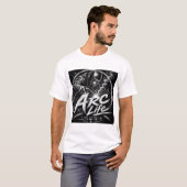 Arc Life - Zwarte & Witte Heren T-shirt (Voorkant volledig)