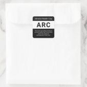 ARC Niet te koop Voorschot Lezer Exemplaar Boek Au Vierkante Sticker (Tas)