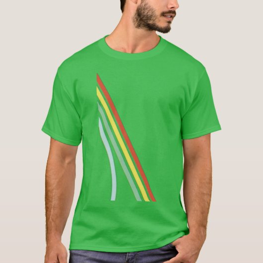 Arc Raiders regenboog grappig T-shirt (Voorkant)