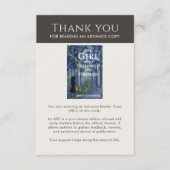 ARC Thank you Insert Card Author Review Request QR Informatiekaartje (Voorkant)