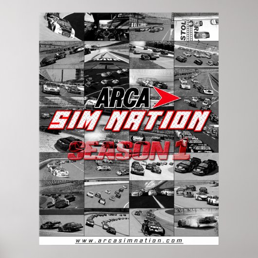 Arca Sim Nation Season 1 Collage Poster (Voorkant)