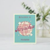 Arcachon Frankrijk vakantie retro Briefkaart (Staand voorkant)