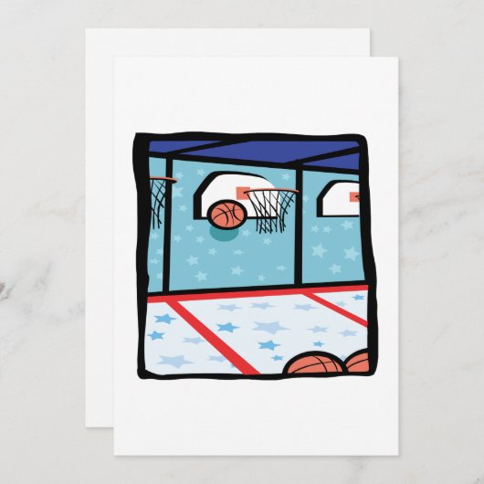 Arcade Basketball Kaart (Voorkant / Achterkant)