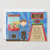 Arcade Birthday Party Invitation Kaart (Voorkant)