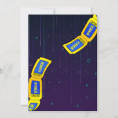 Arcade Birthday Party Invitation Kaart (Achterkant)