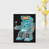Arcade Bot- Videospelkast Met Joystick In Di Kaart (Gele Bloem)