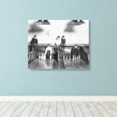 Arcade Bowling Alley, 1909 Canvas Afdruk (Insitu (Houten vloer))