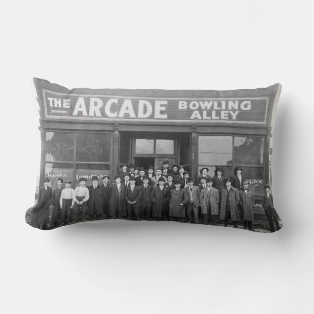  Arcade Bowling Alley en Patrons Kussen (Voorkant)
