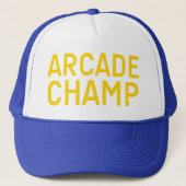 ARCADE CHAMP leuke slogan pet (Voorkant)