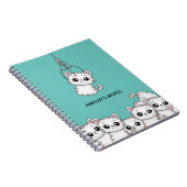 Arcade Claw Cute Kitten Grabber, gepersonaliseerd Notitieboek (Rechterzijde)